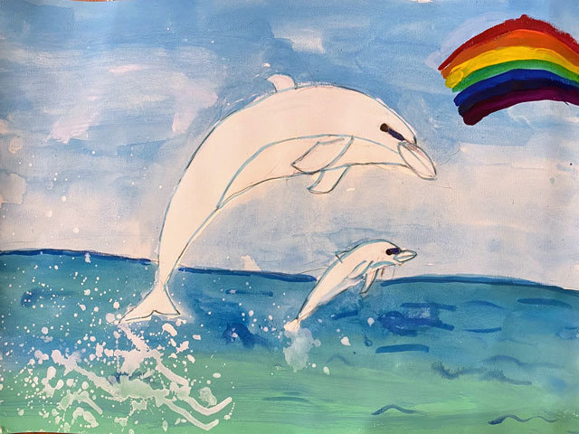 隆人医師の娘の絵